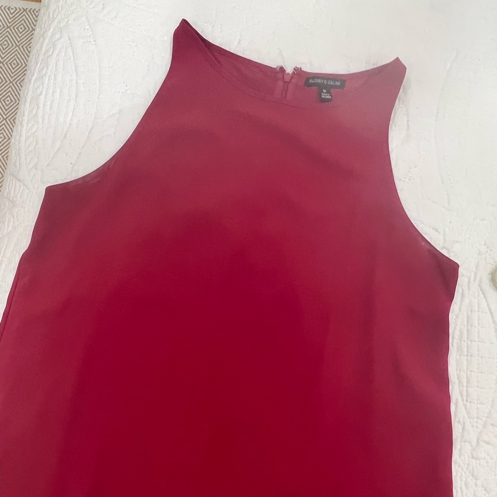 Sleeveless Ruffled Blouse